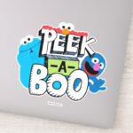 Elmo Cookie Grover Peek A Boo Sticker