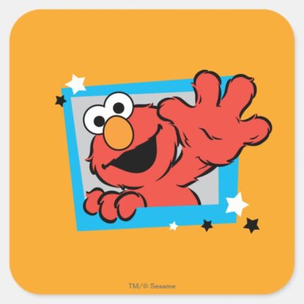 Elmo Extreme Pose 2 Square Sticker