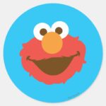 Elmo Face Classic Round Sticker
