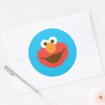 Elmo Face Classic Round Sticker