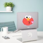 Elmo Face Throwing A Kiss Sticker