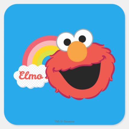 Elmo Girl Square Sticker