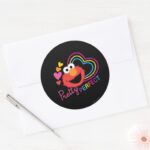 Elmo Pretty Perfect Classic Round Sticker