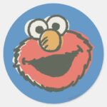 Elmo Retro Classic Round Sticker