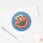 Elmo Retro Classic Round Sticker
