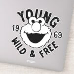 Elmo Skate Logo Young Wild Free 1969 Sticker