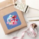 Elmo Tango Cookie Monster Best Christmas Ever Square Sticker