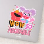 Elmo Abby Wow So Adorable Sticker