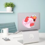 Elmo Hugs Valentine Heart Candy Sticker