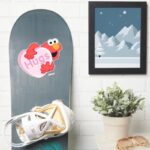 Elmo Hugs Valentine Heart Candy Sticker