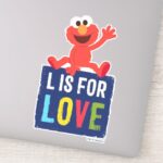 Elmo L Is For Love Sticker