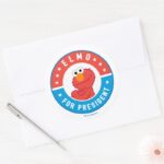 Elmo For President Badge Classic Round Sticker