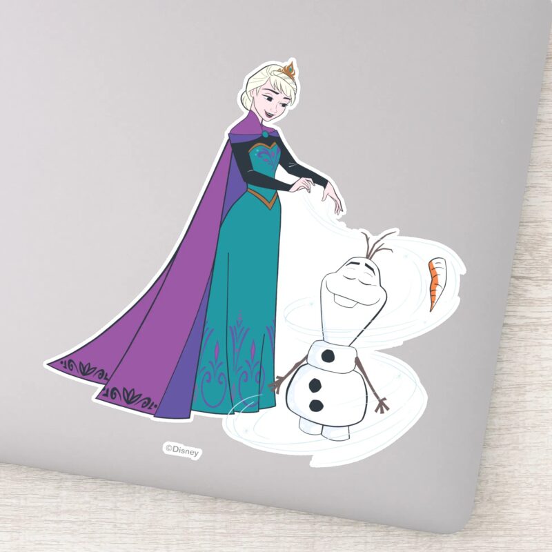 Elsa Permafrosting Olaf Sticker
