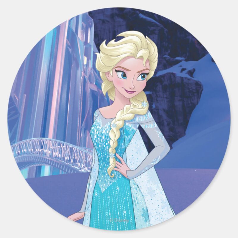 Elsa Eternal Winter Classic Round Sticker