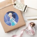 Elsa Eternal Winter Classic Round Sticker
