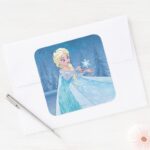 Elsa Let It Go Square Sticker