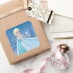Elsa Let It Go Square Sticker