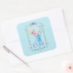 Elsa My Powers Are Strong Square Sticker