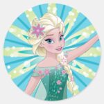 Elsa Perfect Day Classic Round Sticker