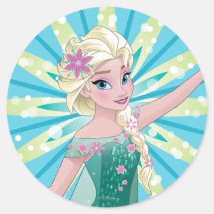 Elsa Perfect Day Classic Round Sticker