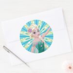 Elsa Perfect Day Classic Round Sticker