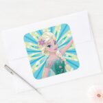 Elsa Perfect Day Square Sticker
