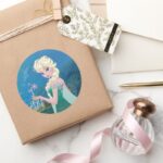 Elsa Summer Wish Classic Round Sticker