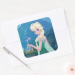 Elsa Summer Wish Square Sticker