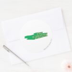 Emerald Archer Logo Classic Round Sticker