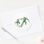 Emerald Gladiator Emerald Archer Classic Round Sticker