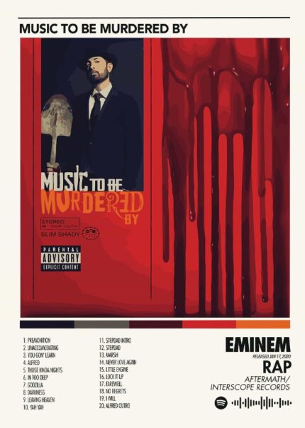Eminem Music To Be Murdered By Music Poster