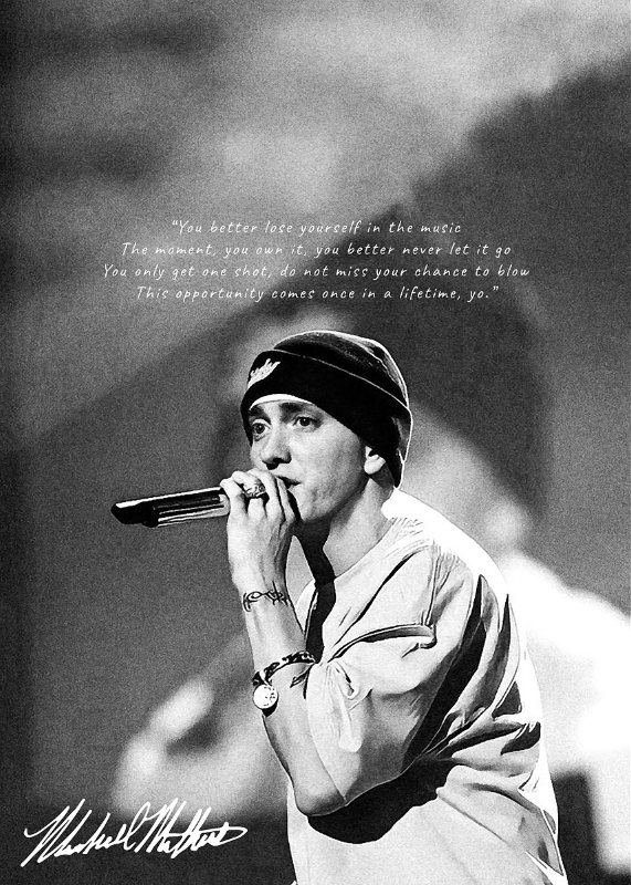 Eminem Music Poster