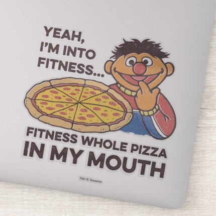 ErnieYeah Im Into Fitness Sticker