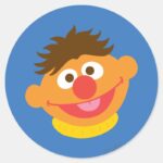 Ernie Face Classic Round Sticker