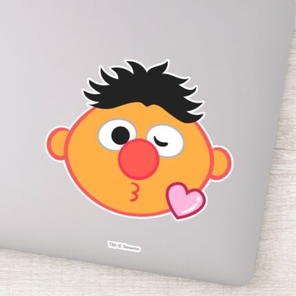 Ernie Face Throwing A Kiss Sticker