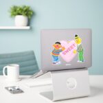Ernie Bert Big Valentines Heart Sticker