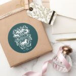 Expecto Patronum Filigree Graphic Classic Round Sticker