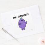 Extremely Unhappy Mr. Grumble Square Sticker