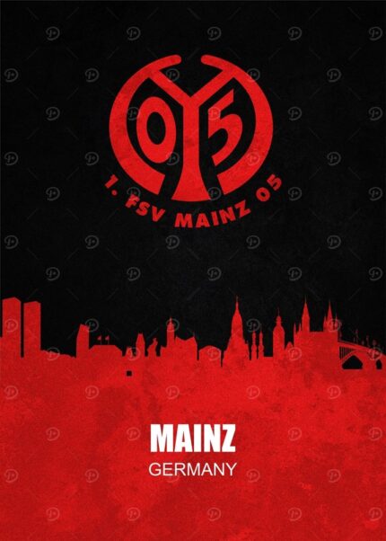 FSV Mainz 05 Skyline Poster