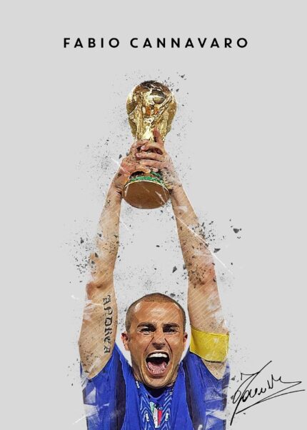 Fabio Cannavaro World Cup Football Poster
