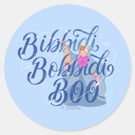 Fairy Godmother Bibbidi Bobbidi Boo Classic Round Sticker