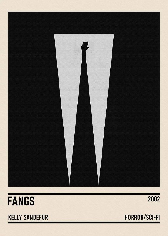 Fangs Minimalist Movie Poster