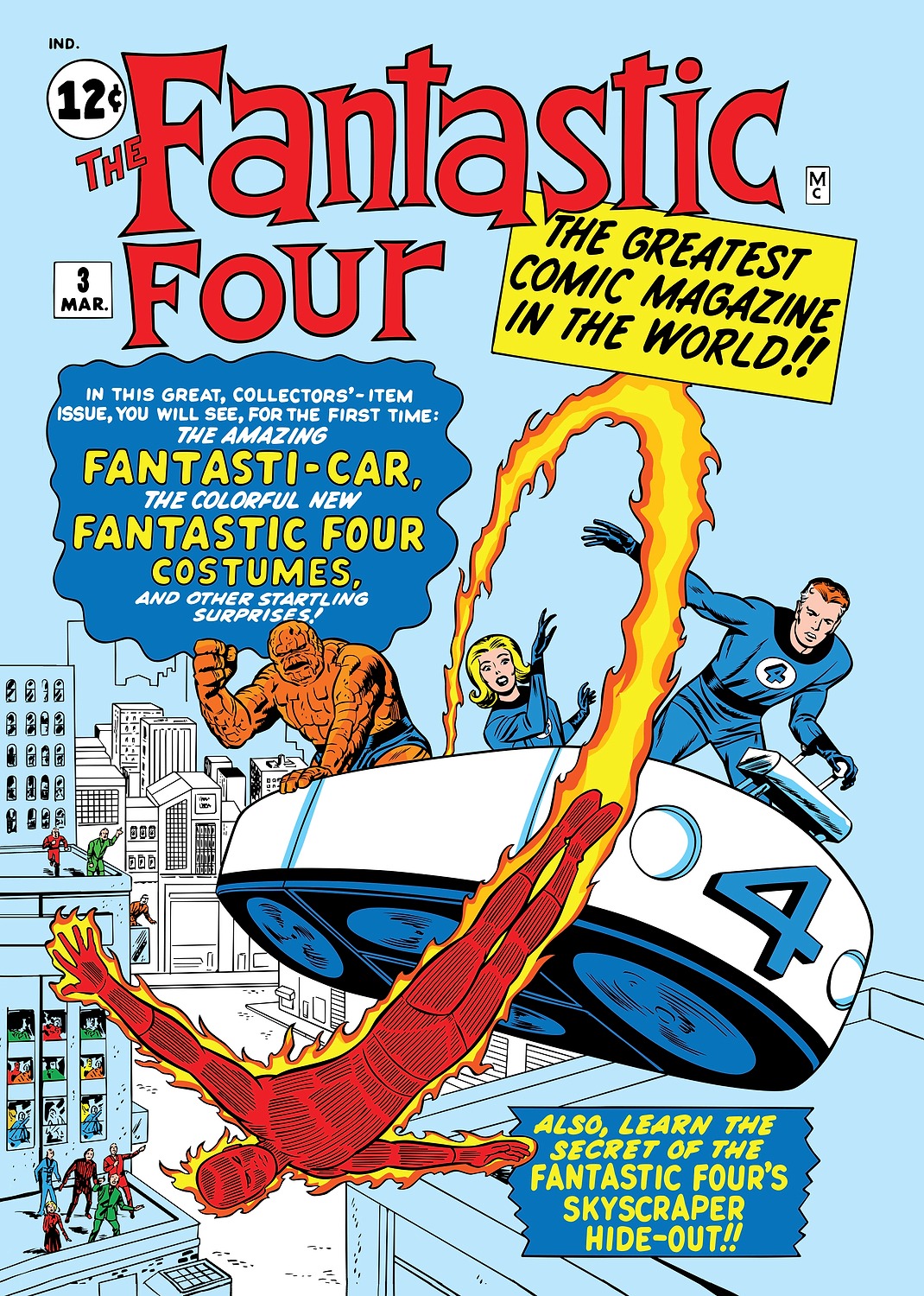 Fantastic Four Classic Comic Cover Number Three