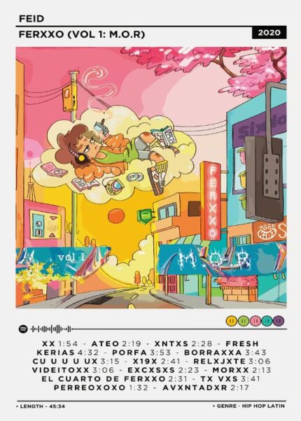 Feid Ferxxo Vol 1 MOR Music Poster