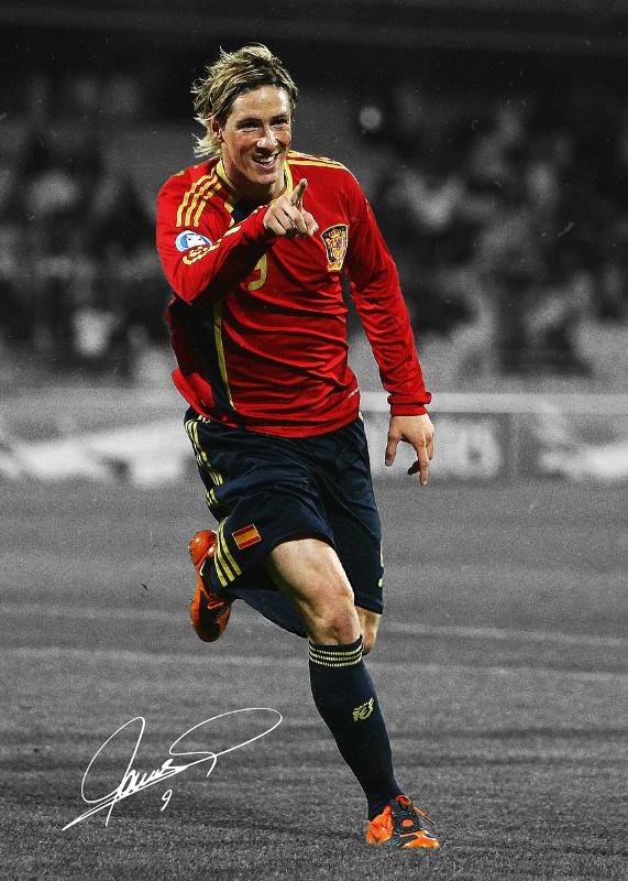 Fernando Torres Football Poster