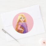 Fierce Fearless Rapunzel Classic Round Sticker