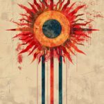 Fiery Eye Gaze Poster