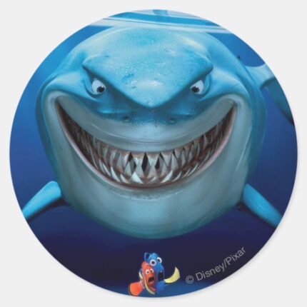 Finding Nemo Bruce Grinning Classic Round Sticker