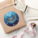 Finding Nemo Bruce Grinning Classic Round Sticker