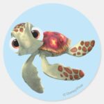 Finding Nemo Squirt Floating Classic Round Sticker